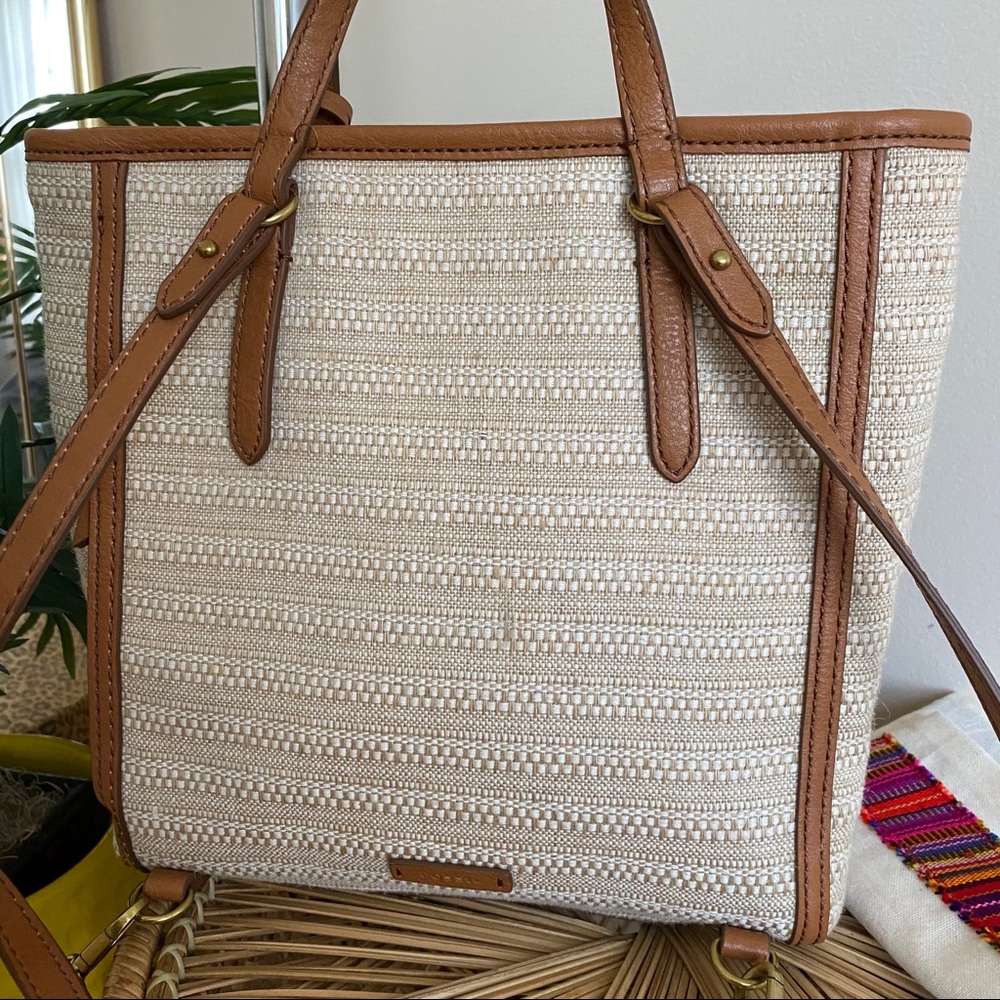 FOSSIL Camilla Boho Convertible Woven Backpack - Picture 14 of 14